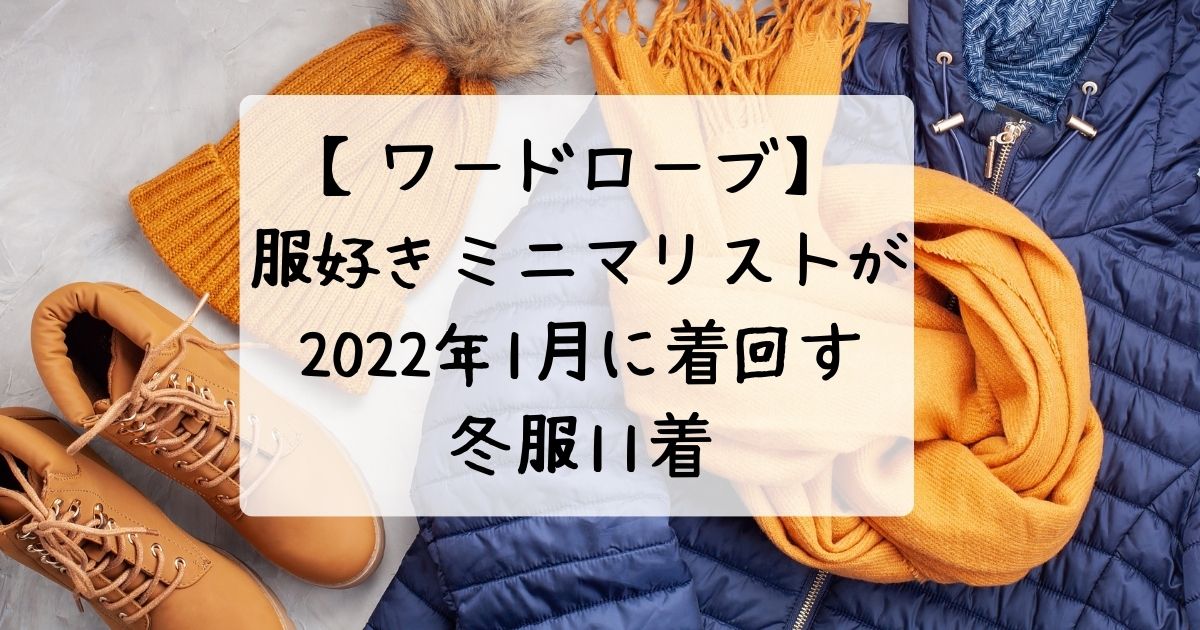 ワードローブ 服好きミニマリストが22年1月に着まわす冬服11着 ミニマリストな転勤妻